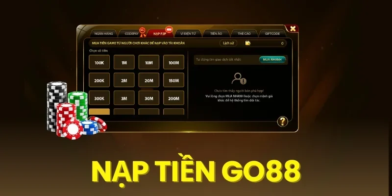 Giải đáp về nạp tiền Go88