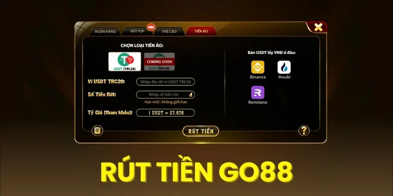 Giải đáp nhanh các vấn đề rút tiền Go88