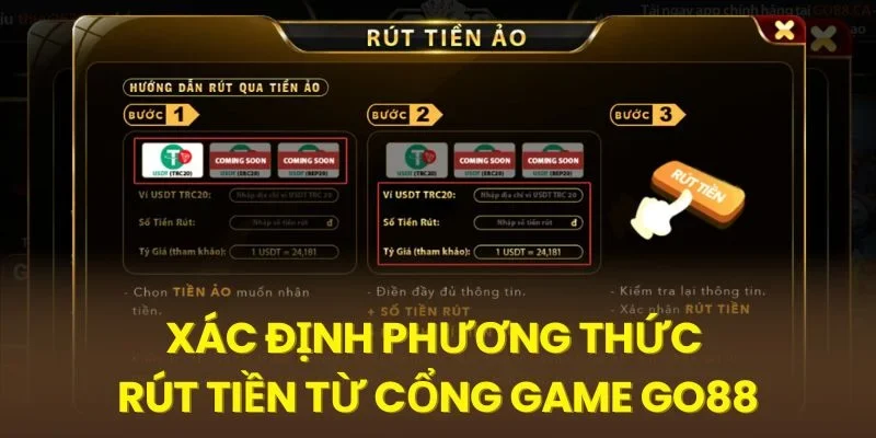 Xác định phương thức nhận tiền thắng cược
